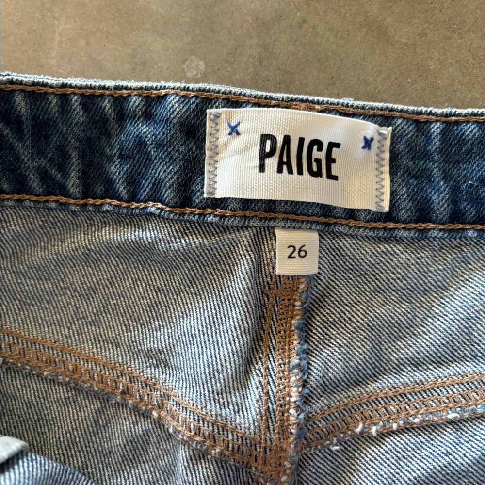 Paige‎ Sarah Longline Denim Shorts  oceanside destroyed - Picture 3 of 7